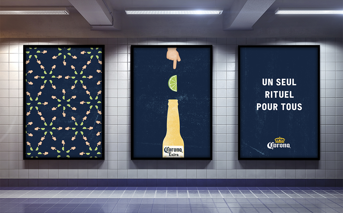 white blank billboard poster indoor